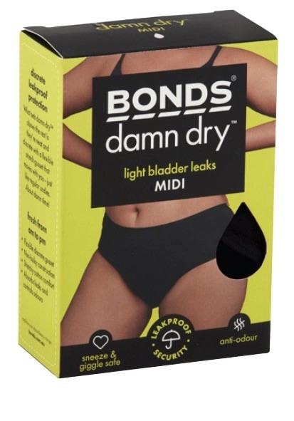 Bonds Women's Damn Dry Midi Underwear 1 Pack