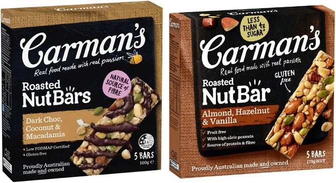 Carman's Nut or Muesli Bars 150g-270g