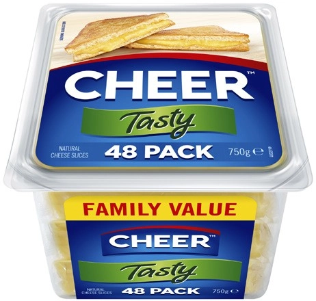 Cheer Cheese Slices 750g