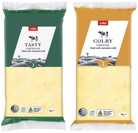 Coles Cheese Block 1kg