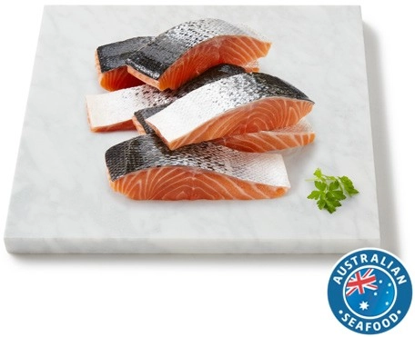 Coles Tasmanian Fresh Salmon Portions Skin On