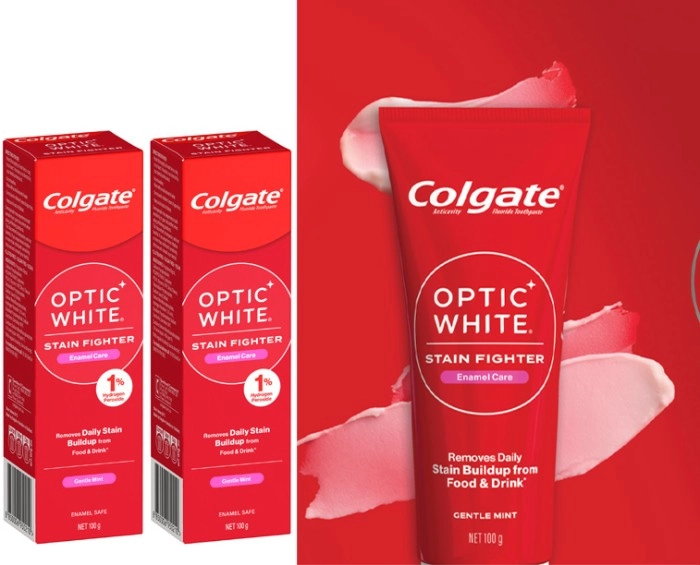 Colgate Optic White Stain Fighter Enamel Care Toothpaste 100g