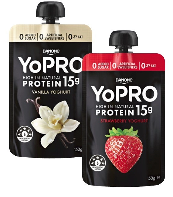 Danone YoPro Protein Yoghurt Pouch 150g