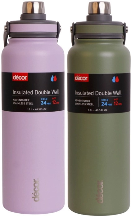 Décor Adventurer Stainless Steel Bottle 1.2 Litre