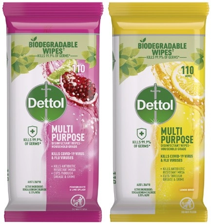 Dettol Multipurpose Wipes 110 Pack