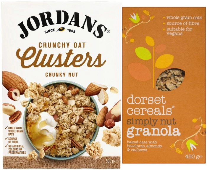 Jordans Granola or Oat Clusters 500g-750g or Dorset Granola or Muesli 450g