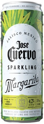 Jose Cuervo Sparkling Margarita Cans 4x330mL