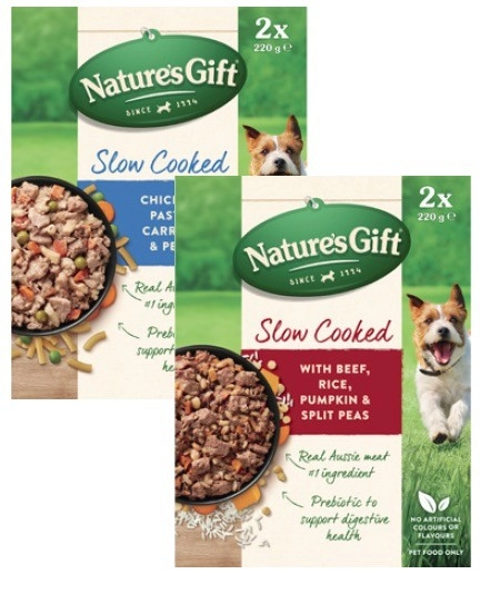 Nature's Gift Slow Cooked Dog Food 2x220g