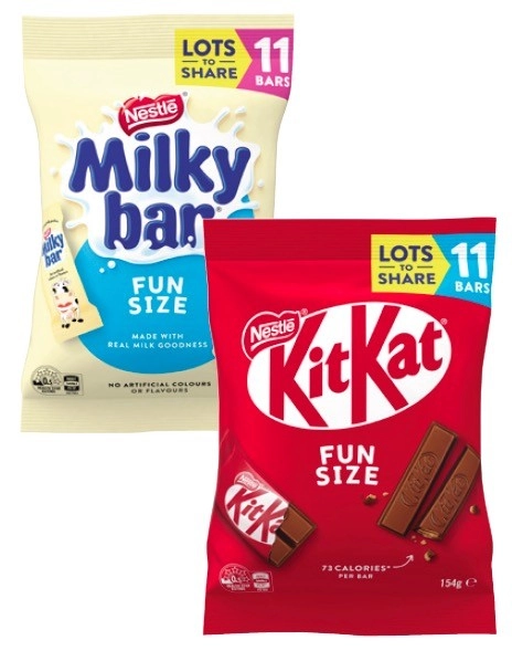 Nestlé Chocolate Fun Pack 127g-158g