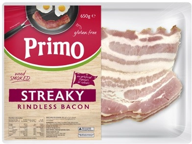 Primo Streaky Bacon 650g