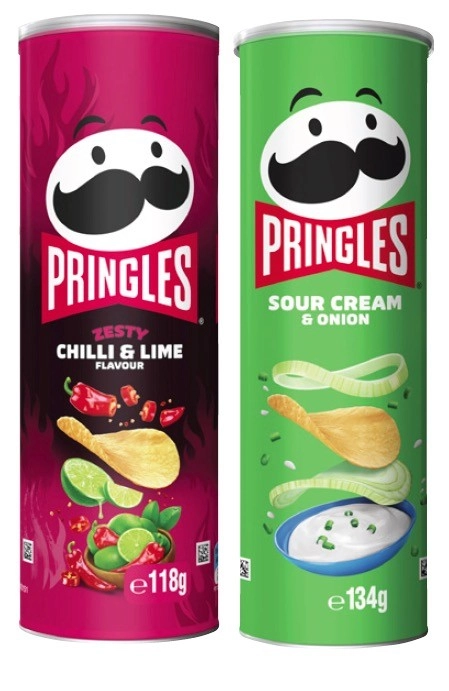 Pringles Potato Crisps 118g-134g