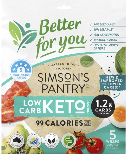 Simson's Pantry Low Carb Keto 5 Pack 200g