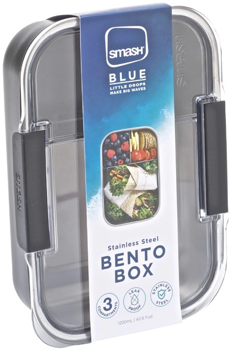 Smash Blue Stainless Steel Bento Box 1300mL