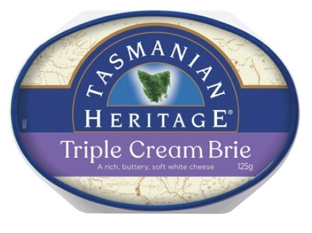 Tasmanian Heritage Triple Cream Brie 125g