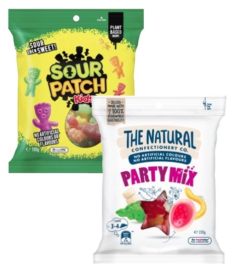 The Natural Confectionery Co. 130g-230g or Sour Patch 190g