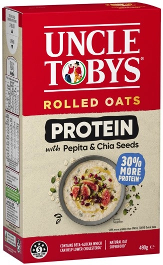 Uncle Tobys Protein Rolled Oats 490g