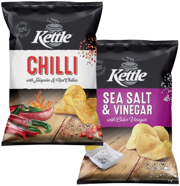 Kettle Potato Chips 150‑165g Selected Varieties