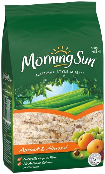 Morning Sun Muesli 650g Selected Varieties