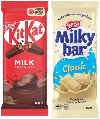 Nestlé Chocolate Blocks 118‑180g Selected Varieties