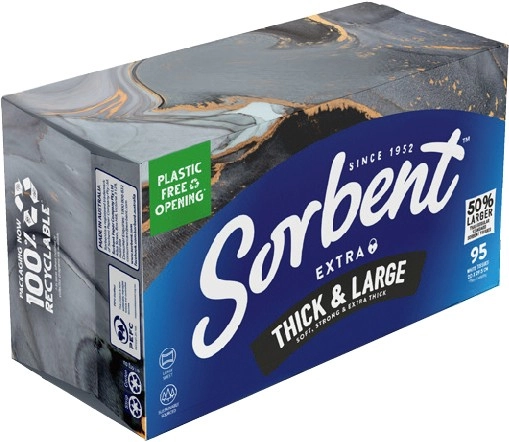 Sorbent Thick & Large Tissues 95 Pack Selected Varieties