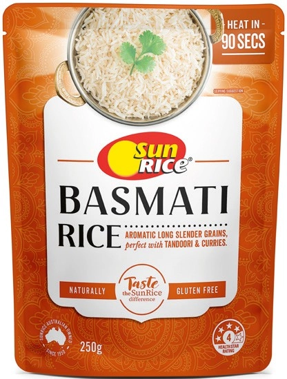 SunRice 90 Seconds Microwave Rice 250g Selected Varieties