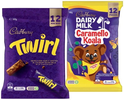 Cadbury Sharepack 144‑180g Selected Varieties