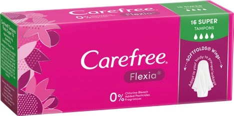 Carefree Flexia Super Tampons 16 Pack*