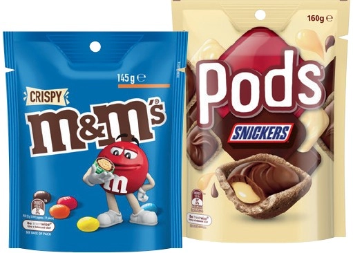 M&M’s 120-180g, Pods 160g, Maltesers 120-140g or Skittles 120-200g Share Pack Selected Varieties