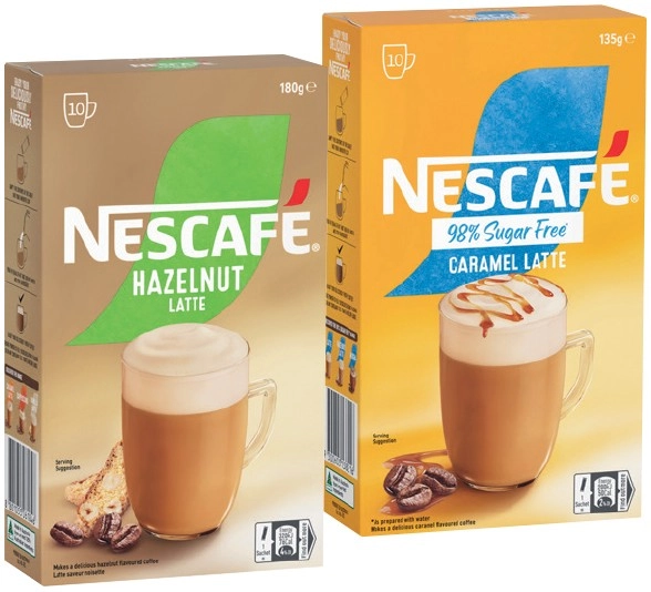 Nescafé Coffee Sachets 8‑10 Pack Selected Varieties