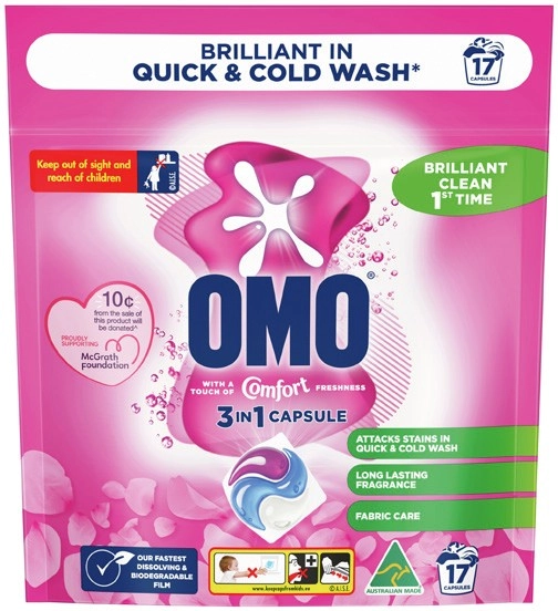 NEW OMO 3 in 1 Capsule 17 Pack Selected Varieties