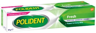 Polident Denture Adhesive Cream Fresh or Flavour Free 60g