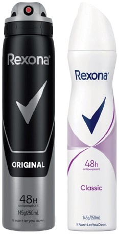 Rexona Antiperspirant Spray 250mL Selected Varieties