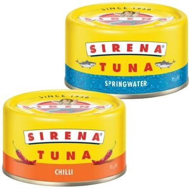 Sirena Tuna 95g Selected Varieties