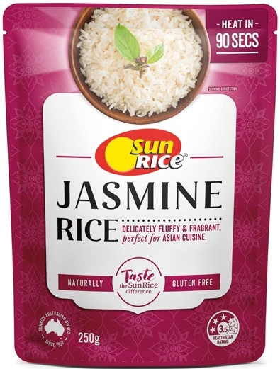 SunRice 90 Seconds Microwave Rice 250g Selected Varieties