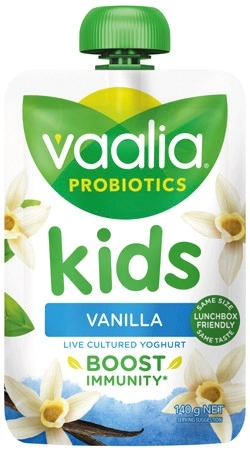 Vaalia Kids Probiotics Yoghurt 140g Selected Varieties