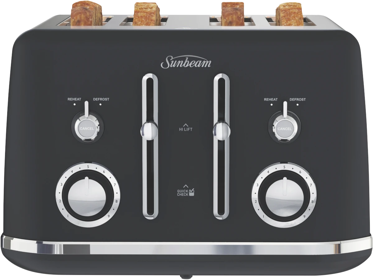 Sunbeam Alinea 4 Slice Toaster Black