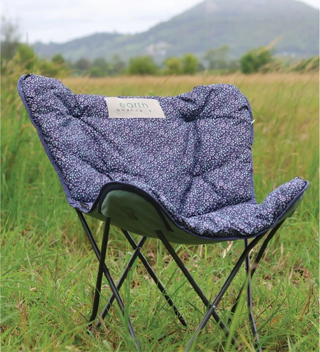 Earth by Wanderer Repreve® Recycled Fabric Half Moon Chair