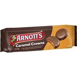 Arnott's Caramel Crown Chocolate Biscuits 200g