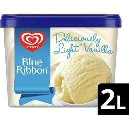 Blue Ribbon Frozen Dessert Light Vanilla  2l