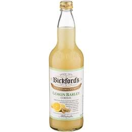 Bickford's Lemon Barley Cordial 750ml