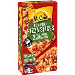 Mccain Frozen Pizza Slices Supreme Supreme 600g