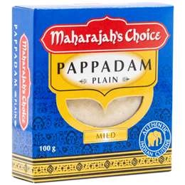 Maharajah's Choice Plain Pappadam  100g