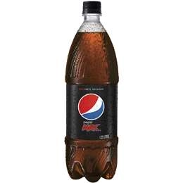 Pepsi Max No Sugar Cola Soft Drink Bottle 1.25l