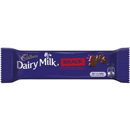 Cadbury Dairy Milk Chocolate Snack 55g Bar