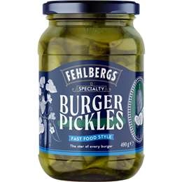 Fehlbergs Burger Pickles  490g