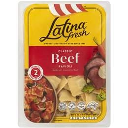 Latina Fresh Beef Ravioli Pasta  375g