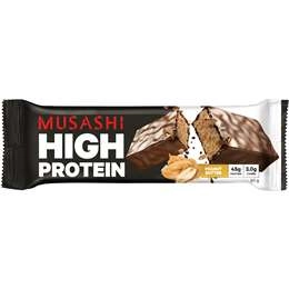 Musashi High Protein Bar Peanut Butter, Low Carb, 90g