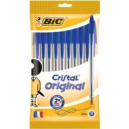 Bic Cristal Original Pen Blue  10 Pack