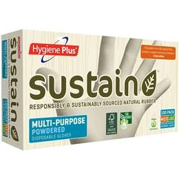 Hygiene Plus Sustain Multiple Purpose Disposable Gloves 100 Pack