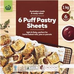 Woolworths Puff Pastry Sheets 1kg